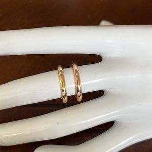 Diamond stack rings